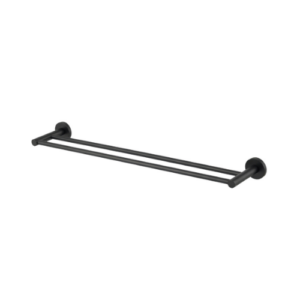 Mixx Chia Double Towel Rail 600mm Matt Black