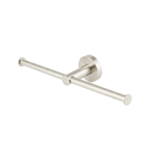 Mixx Chia Double Toilet Roll Holder Brushed Nickel
