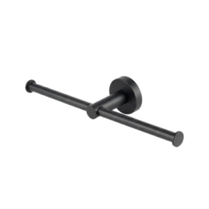Mixx Chia Double Toilet Roll Holder Matt Black