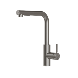 Phoneix Vivid MKII Pull Out Sink Mixer 230mm L Shaped  Lead Free Brushed Carbon
