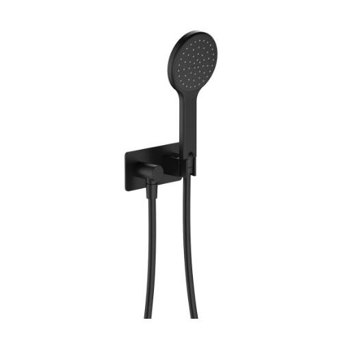 Fienza Kaya Hand Shower Rectangular Plate Matte Black