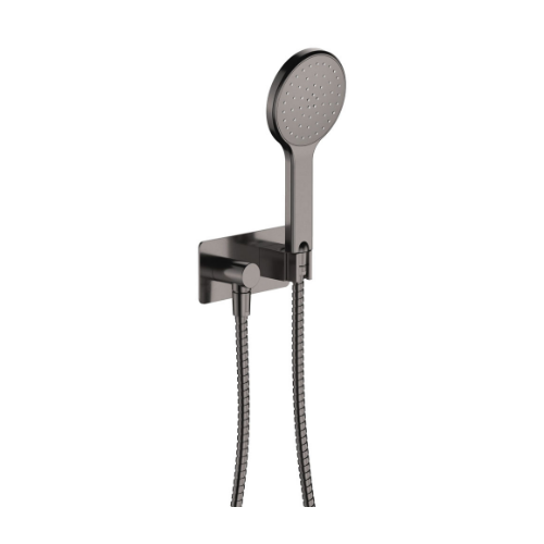 Fienza Kaya Hand Shower Rectangular Plate Gun Metal