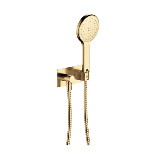 Fienza Kaya Hand Shower Rectangular Plate Urban Brass