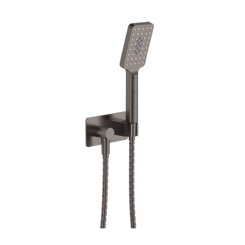 Fienza Tono Hand Shower Rectangular Plate Gun Metal