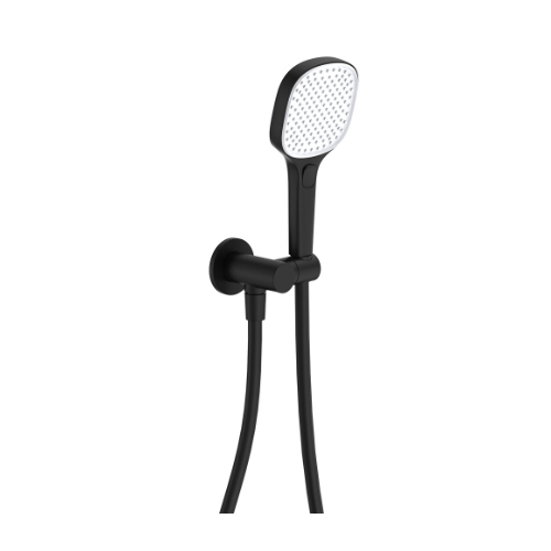 Fienza Koko Hand Shower Round Plate Matte Black