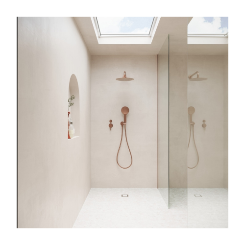 Fienza Kaya Hand Shower Round Plate Brushed Copper - Image 2
