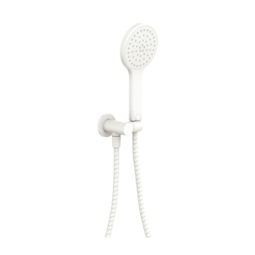 Fienza Kaya Hand Shower Round Plate Matte White