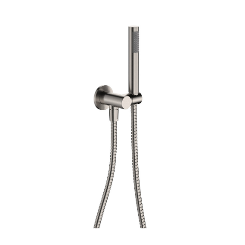 Fienza Isabella Hand Shower Round Plate Brushed Nickel