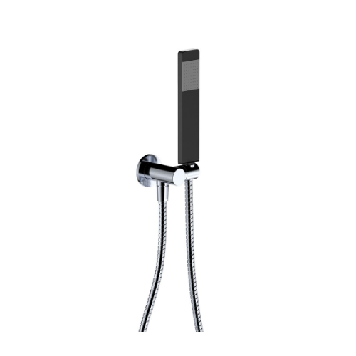 Fienza Lincoln Hand Shower Round Plate Mixed Finish