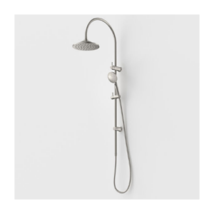 Caroma Riviere Rail Shower with Overhead - Brushed Nickel