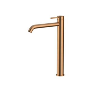 Amoza Hi-Rise Right Angle Basin Mixer Brushed Copper