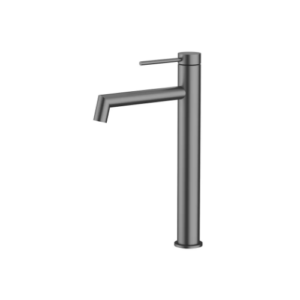 Amoza Hi-Rise Right Angle Basin Mixer Gun Metal