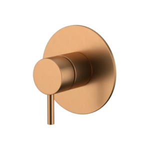 Amoza Wall Mixer 110mm Cover Plate Brushed Copper