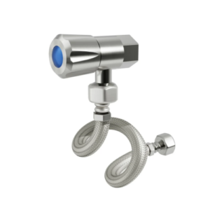 Amoza  DN15 Mini 1/4 Turn C/D Cistern Kits Brushed Stainless Steel